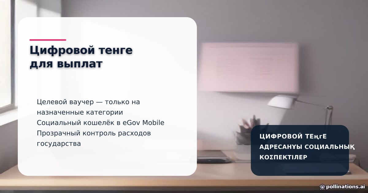 Цифровой тенге для социальных выплат: как работают целевые счета