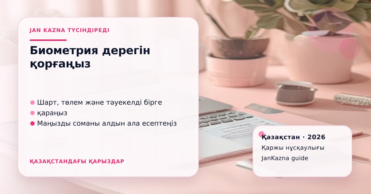 JanKazna стиліндегі пастельді кеңсе көрінісі, қаржы шешімін тексеру карточкасы