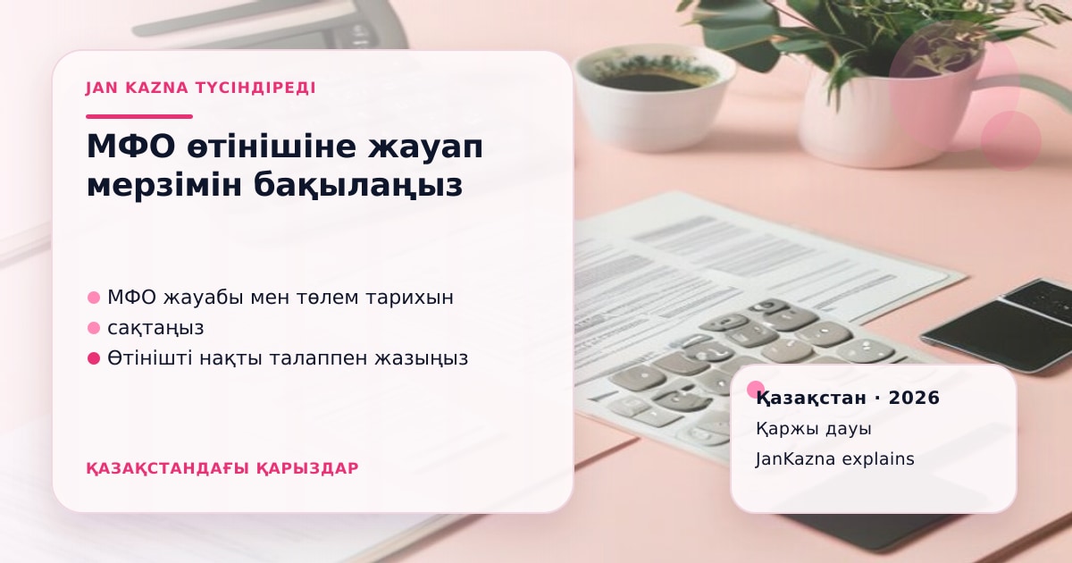 Иллюстрация ЖанКазна к материалу о как подать обращение в мфо при финансовых трудностях
