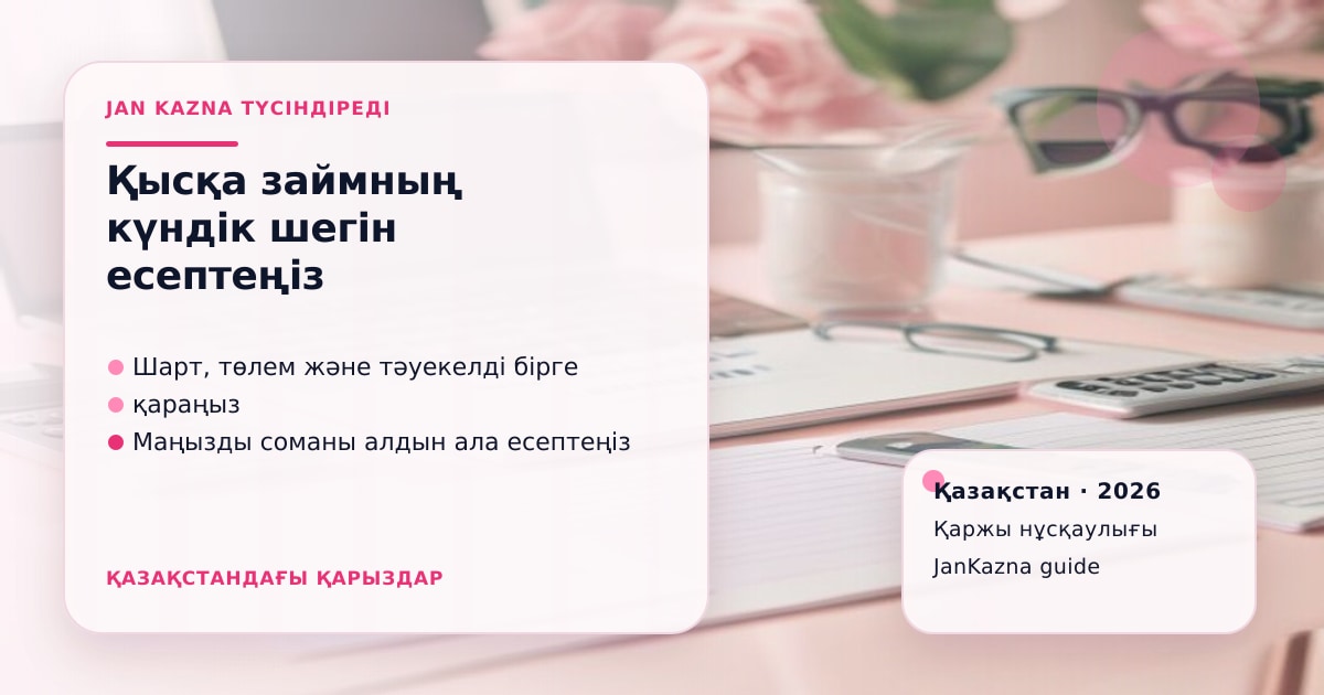 Иллюстрация ЖанКазна к материалу о 0,3% в день для коротких микрокредитов