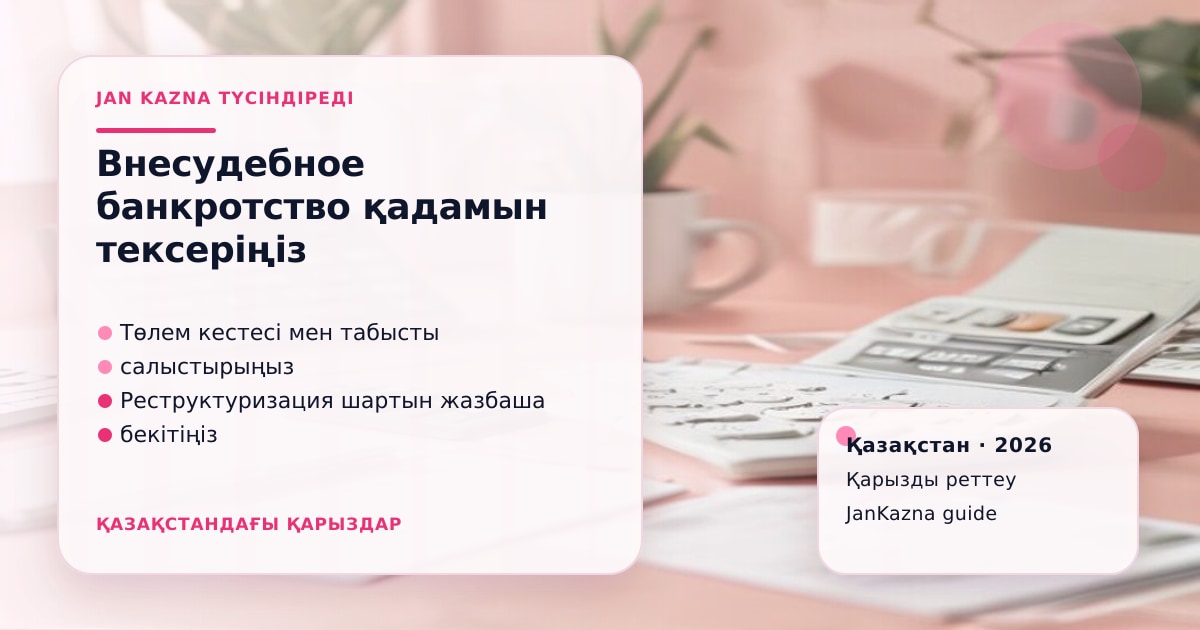 Иллюстрация ЖанКазна к материалу о внесудебное банкротство