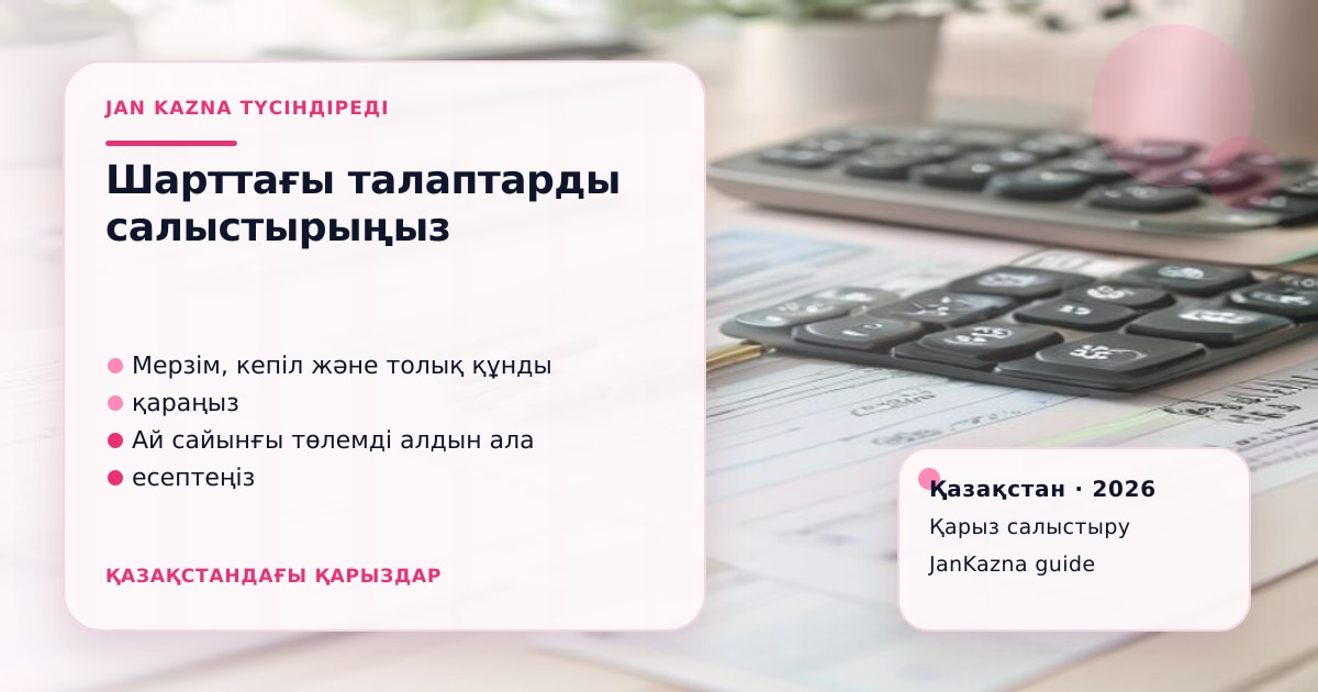 Иллюстрация ЖанКазна к материалу о вопросы и ответы по льготным кредитам мсб и агро